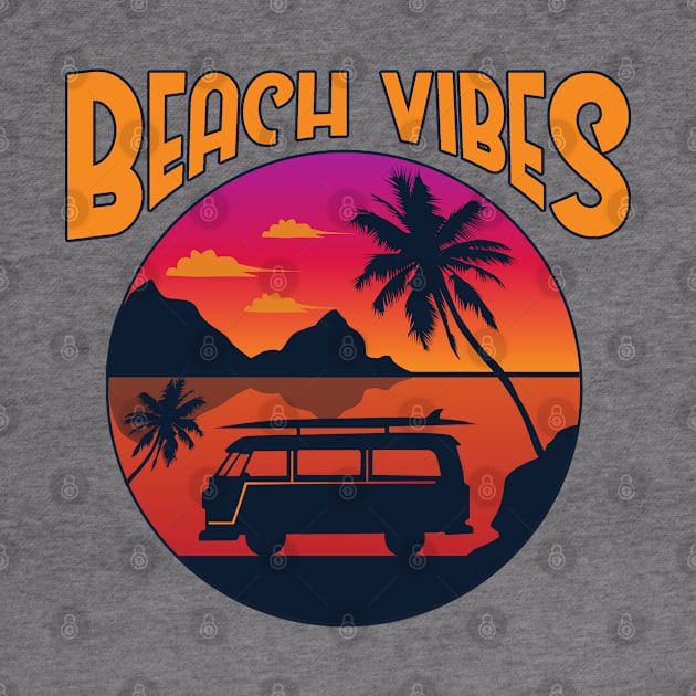 Beach Vibes Summer by RKP'sTees